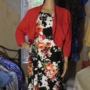 2 piece Dress w/sweater